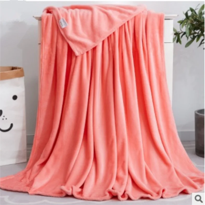 

Super Soft Solid Black Color Coral Fleece Blanket Warm Sofa Cover Twin Queen Size Fluffy Flannel Mink Throw Plaid Plane Blankets
