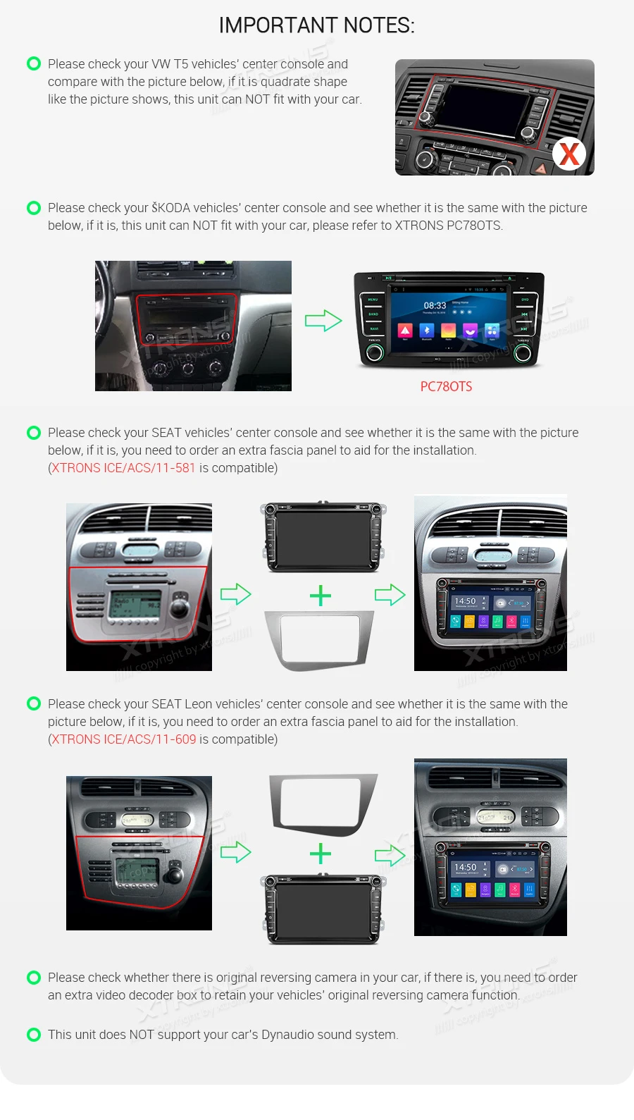 Flash Deal XTRONS 8" Android 9.0 Car Stereo DVD Player for Volkswagen Golf Passat Touran Tiguan Sharan Magotan for Skoda for Seat Radio OBD 3