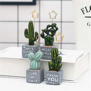 

Cactus Stars Shape Clip Table Photo Memo Clips Card Holder Desk Notes Folder Message Clips Home Office Decoration Accessorie