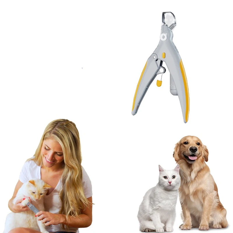 Профессиональные кусачки для ногтей для собак Peti Care с подсветкой для домашних животных, кошек, собак, шлифовальный станок для ногтей с светодиодный светильник и 5-кратным увеличением, ножницы для когтей#3