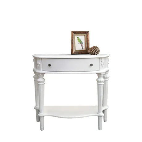 

Console Table Living Room Furniture Home Furniture solid wood side table porch table desk semi-circular corridor table cabinet