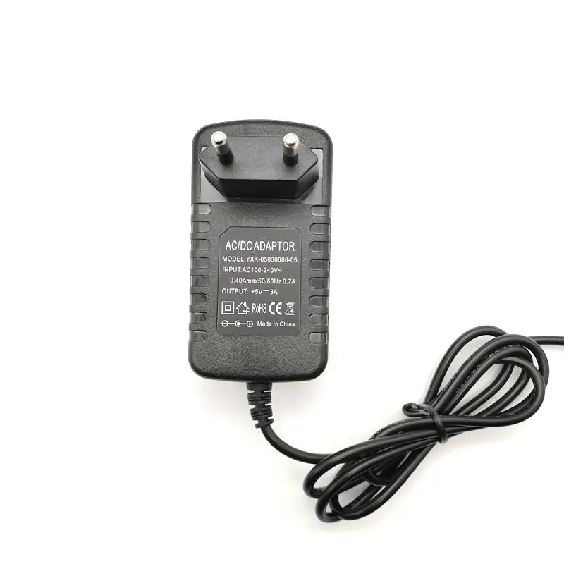 AC 100-240V к DC 5V 3A 3000mA зарядное устройство EU US Plug адаптер питания 5,5x2,1 мм/5,5*2,1 мм 5,5x2,5 мм/5,5*2,5 мм