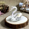 6 Colors Cute Swan Crystal Figurines Glass Ornament Collection Diamond Swan Animal Paperweight Table Craft Home Decor Kids Gifts ► Photo 2/6