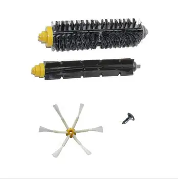 

6-Armed Side Brush+Flexible Bristle Brush Kit For IRobot Roomba 600 700 Series 620 630 650 660 760 770 780 Free Shipping