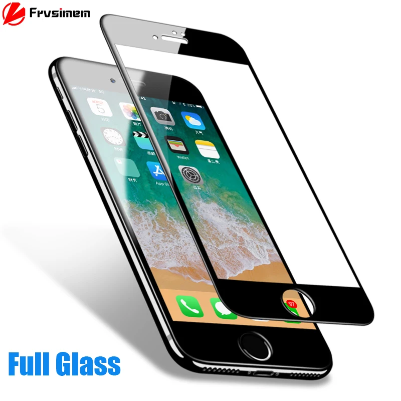 

Full Coverage Tempered Glass for iPhone XS Max XR X Screen Protector on iPhone 7 8 Plus 6 6s Plus Protect Protective Film Glass