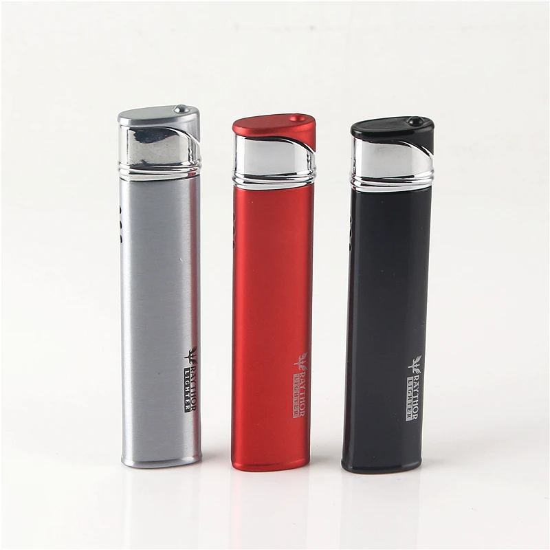 

Cigarette Accessories Simple fashion Butane gas metal lighters Ms. use Windproof torch cigar lighter(Random Color)