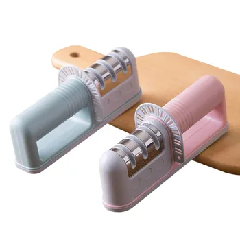 

Kitchen Fast Knife Sharpener ABS+Stainless Steel Sharpener Knife Stone Tungsten Sharpener Tool Scissor Sharpening Tool 5MD010