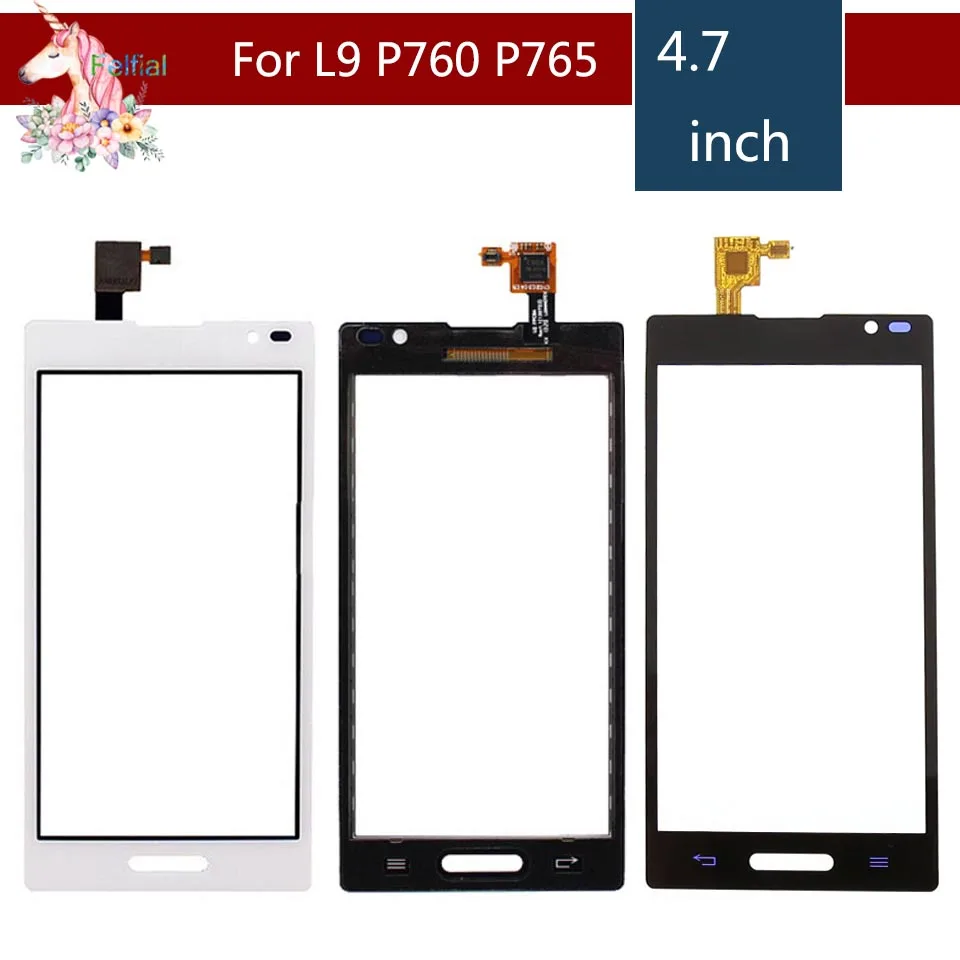 High Quality 4.7&quot For LG Optimus L9 P760 P765 P768 Touch Screen Digitizer Sensor Outer Glass Lens Panel Replacement | Мобильные