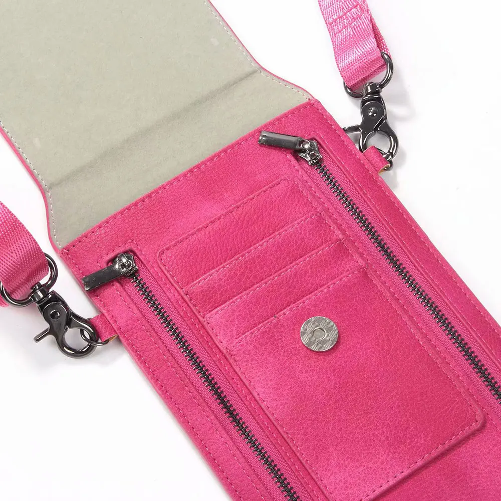 Boucho винтажная универсальная сумка-кошелек на плечо, роскошная 6,3 дюймовая сумка на плечо с ремешком на шею для iPhone samsung для huawei Walle посылка