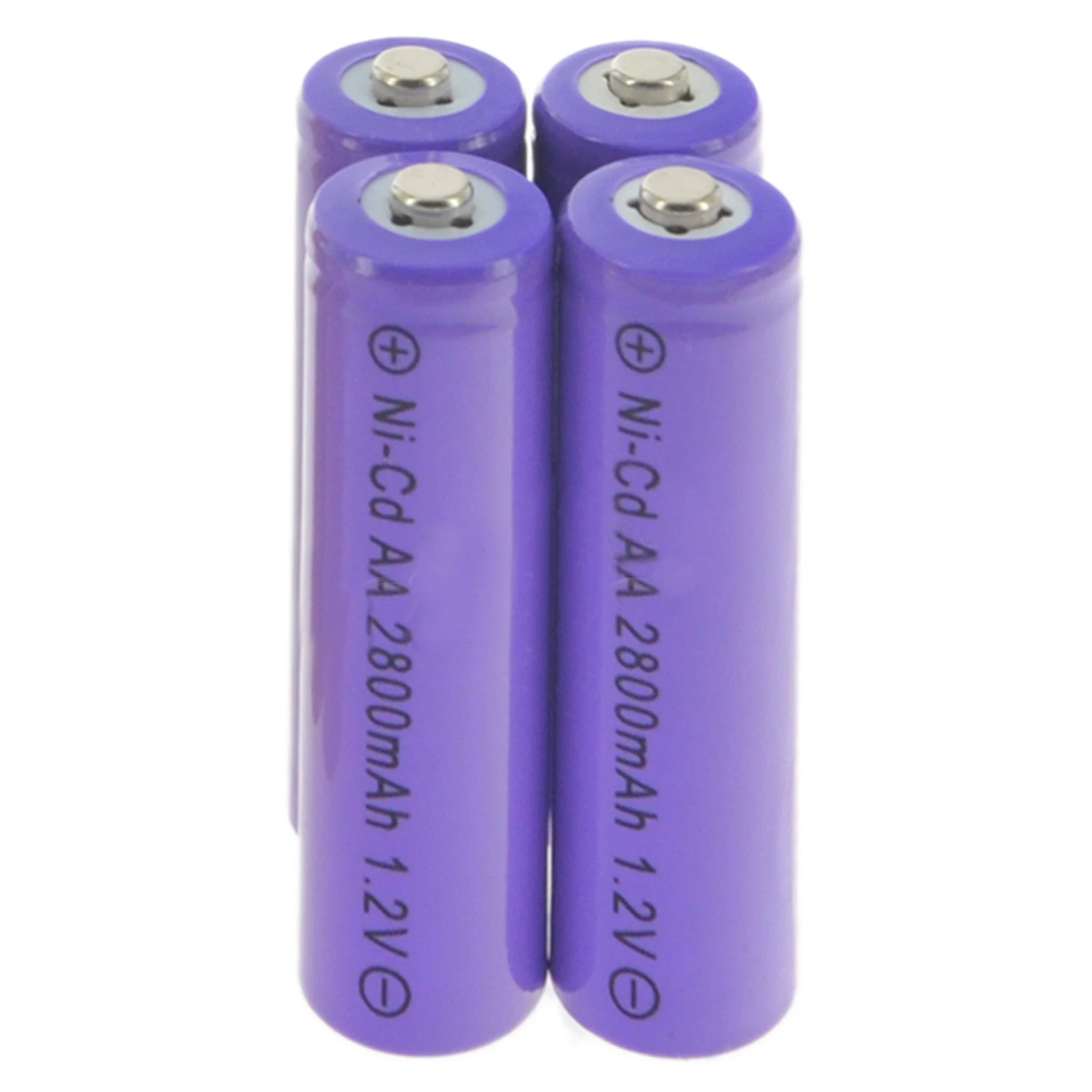 2-24 Лот AA Ni-Cd перезаряжаемая батарея NiCd 2800mAh 1,2 v Садовый Солнечный светильник фиолетовые аккумуляторные ячейки для игрушек