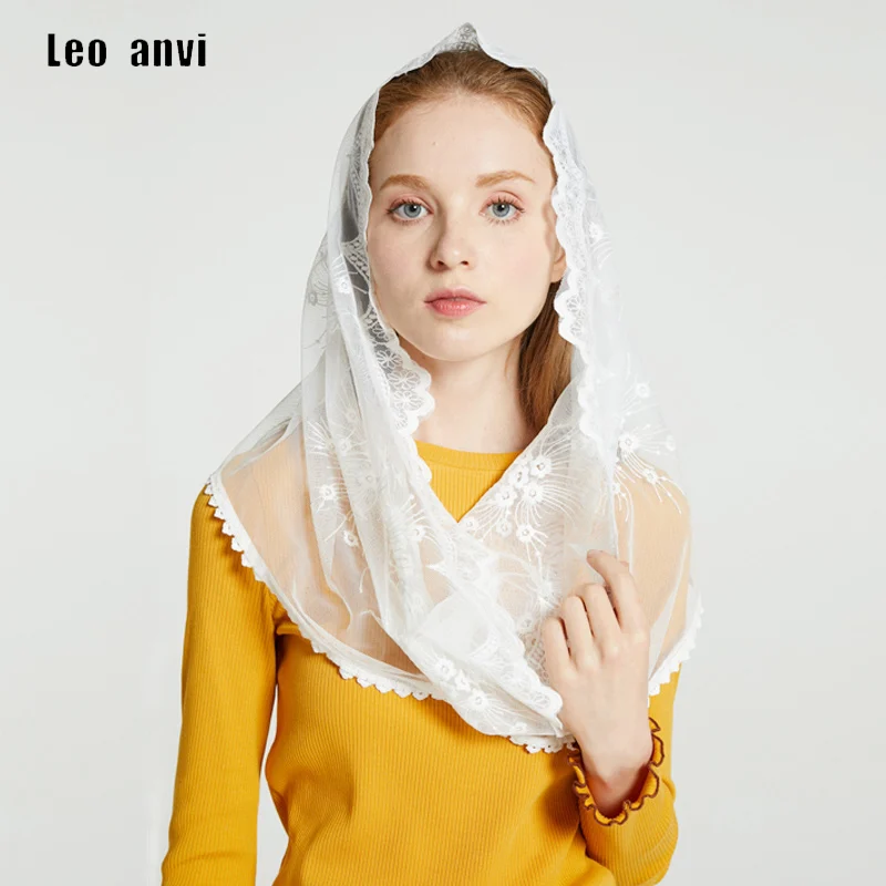 Белая черная церковная Фата Leo anvi традиционная Католическая Православная