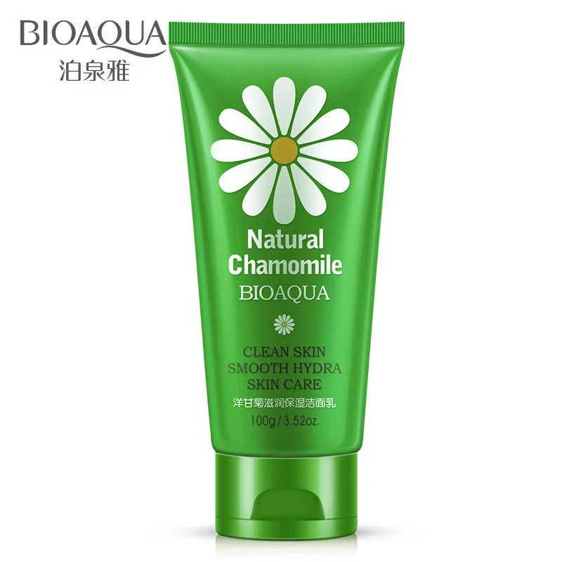 

BIOAQUA Natural Chamomile Oil-control Moisturizing Facial Cleanser Deep Cleaning Remove Blackhead Shrink Pores Foaming Cleanser