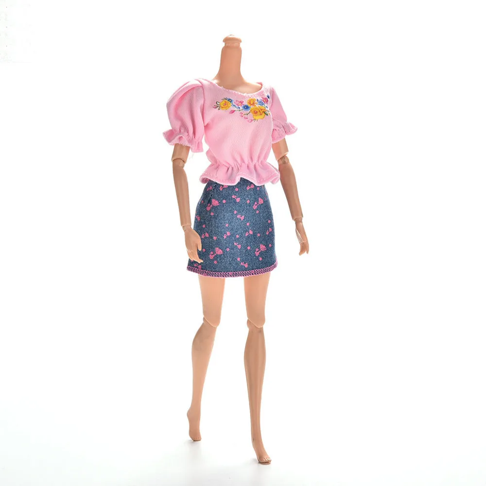 barbie denim skirt