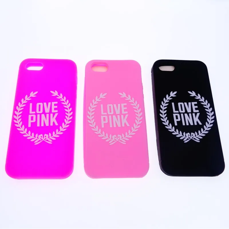 

Fashion LOVE PINK Wheat Print Patterned Design Mobile Phone Soft Rubber Silicone Cover Case for iPhone 6 6S 6G 4.7'' Inch
