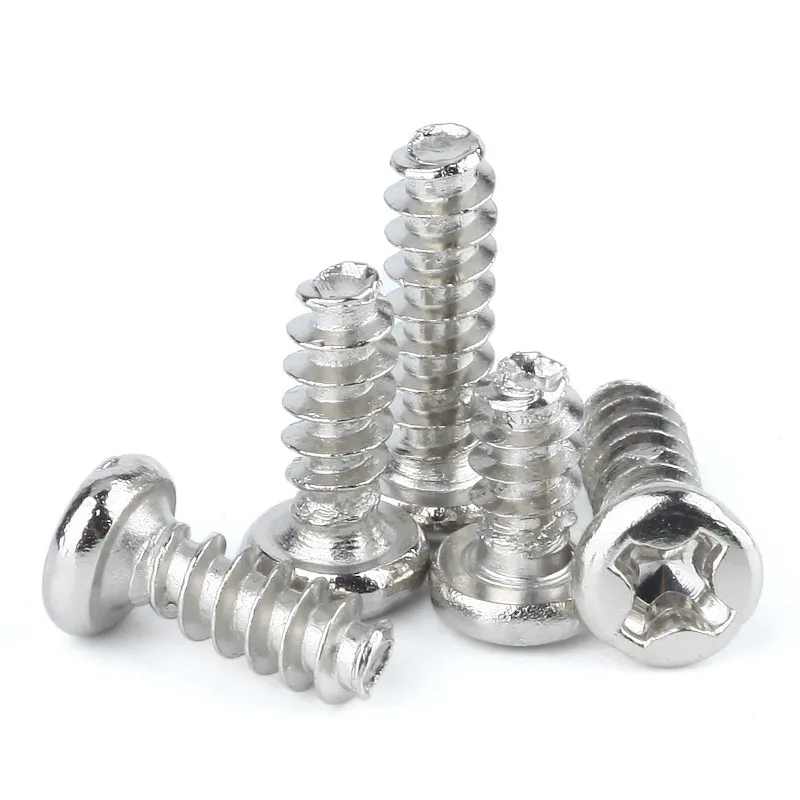 

100Pcs M1.2 M1.4 M1.7 M2 M2.3 M3 PB Pan Head Electronic Micro Screws Nickel Phillips Self-tapping Phone Screw