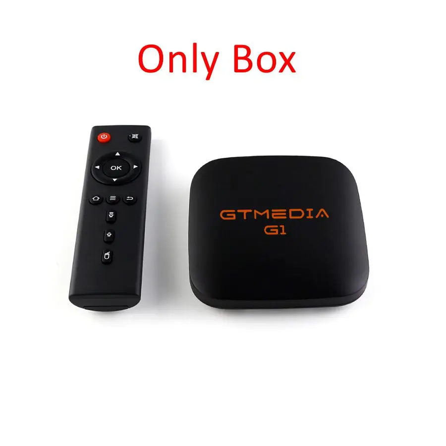 GTmedia G1 Смарт ТВ коробка Android 7,1, 4K HDR 4 ядра 1Гб 8Гб WI-FI Google Cast Netflix IPTV Set-Top Box 4 Media Player IP ТВ коробка - Цвет: Box Only