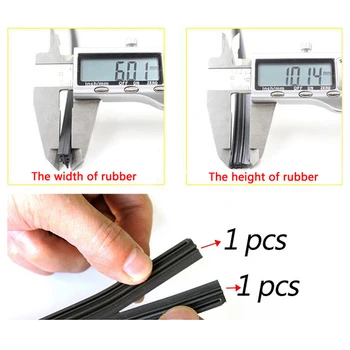

High Quality 2pcs Boneless Rubber Car Wiper Blade refill Strips Windscreen 16"17"18"19"20"21"22"30"