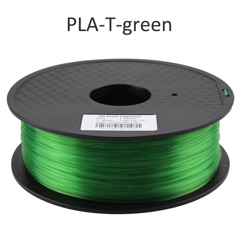 HUAFAST PLA нити для 3d принтера материалы 1,75 мм 1 кг/0,25 кг ABS 3D печать Ручка нити пластиковые детали подходят для creality - Цвет: transparent green