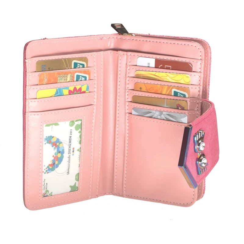  Luna Glasses Wallet Women Pink Purse DFT-6738