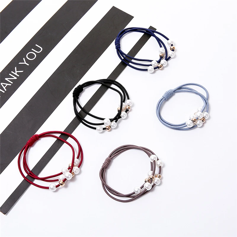 

Hair Accessories Elastic Rubber Bands Headwear Girl Elastic Hair Band Holder Scrunchy Rope Hair Jewelry 2019
