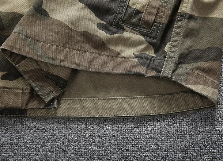 camisas militares primavera outono algodão camuflagem manga