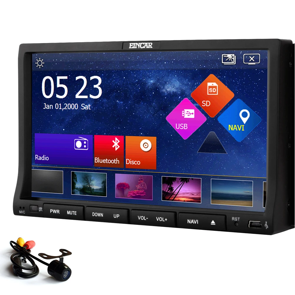 Clearance Autoradio win8 3D Car DVD Player CD Video Radio MP3 FM MP5 Stereo 8GB GPS Map EQ System MP4 2 Din Audio Receiver 10