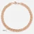 585 Rose Gold Curb Snail Foxtail Venetian Link Chains Bracelets for Women & Men 17