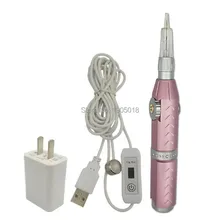 Корейский стиль полу-Перманентная Татуировка одной машине бесшумный губ/производственная линия/Оборудование для бровей/ресниц полный пледы тату-машинка подарок 10 шт. иглы