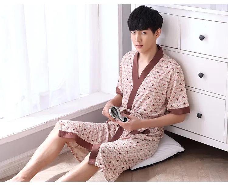 Men's Short Sleeve Robe
