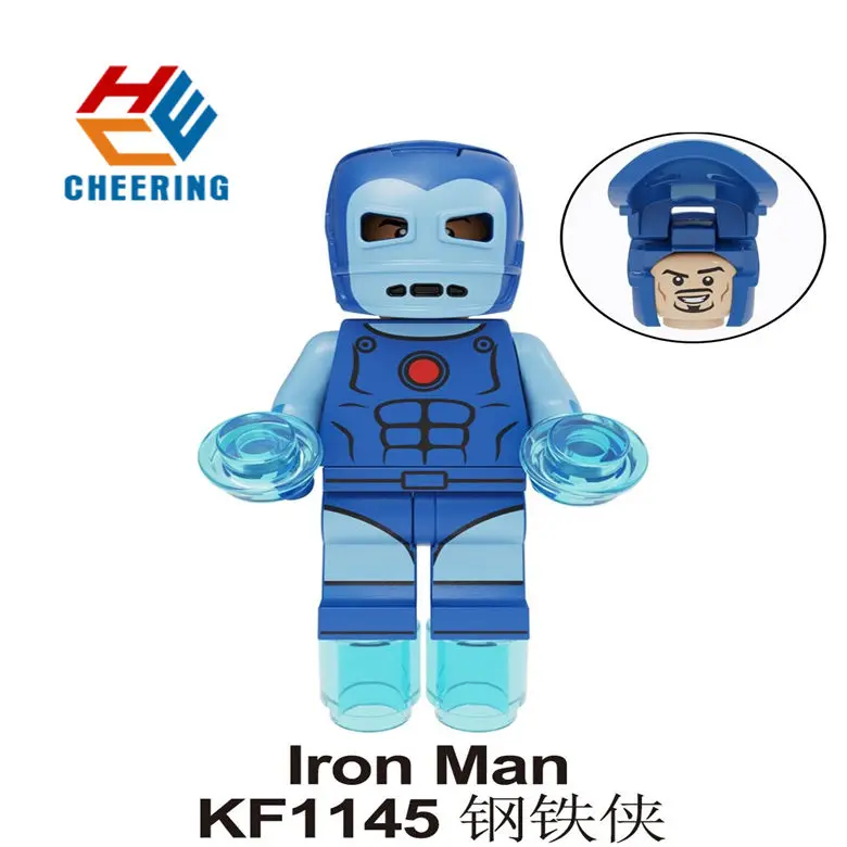 

Single Sales Super Heroes Models Iorn Man Action Figure Plastics Bricks Building Blocks For Children Toys Kids Gift KF1145
