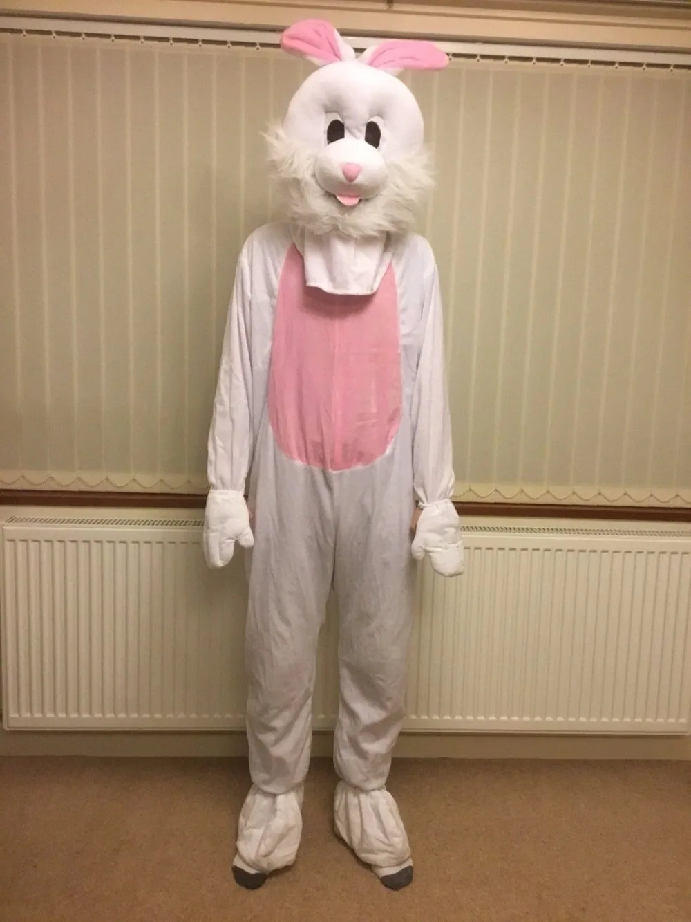 Bunny Rabbit Jumpsuit Mascot Costume For Adults