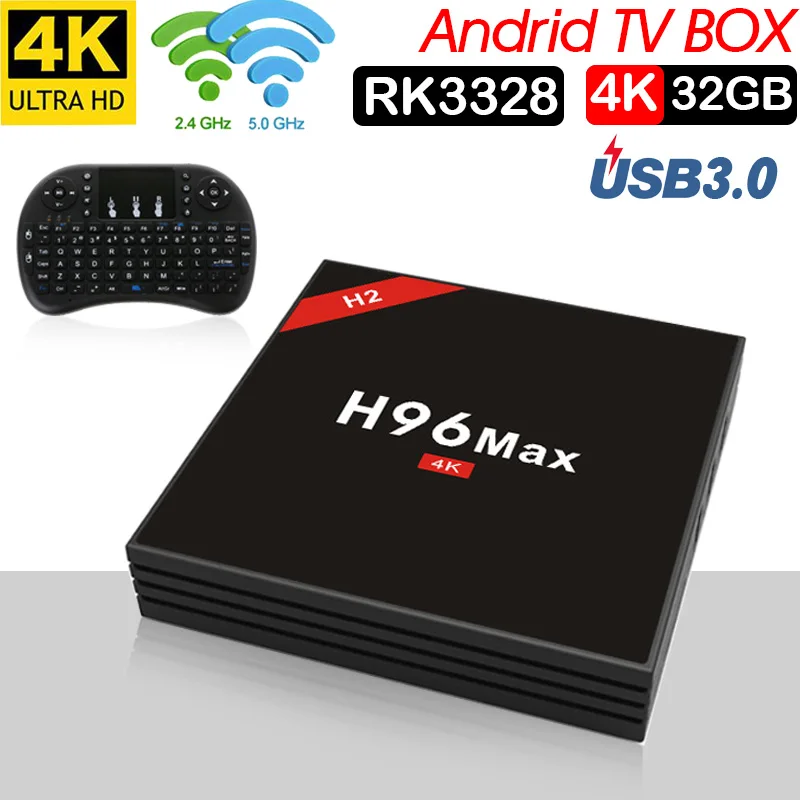 Smart Android tv Box 4 ГБ 32 ГБ Smart tv Rockchip RK3328 USB3.0 H.265 4 к Google jugar Netflix reproductor de medios