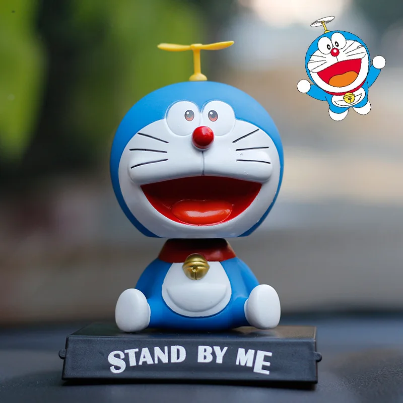 Мультяшные пластиковые фигурки Doraemon с качающейся головой, Автомобильные украшения для интерьера, коллекция Doraemon, украшение для автомобиля