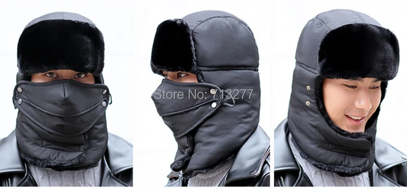 DT508 новая популярная зимняя шапка для мужчин женская модная шапка-бомбер теплая Русская Шапка уличная маска Trapper Bomber Hat