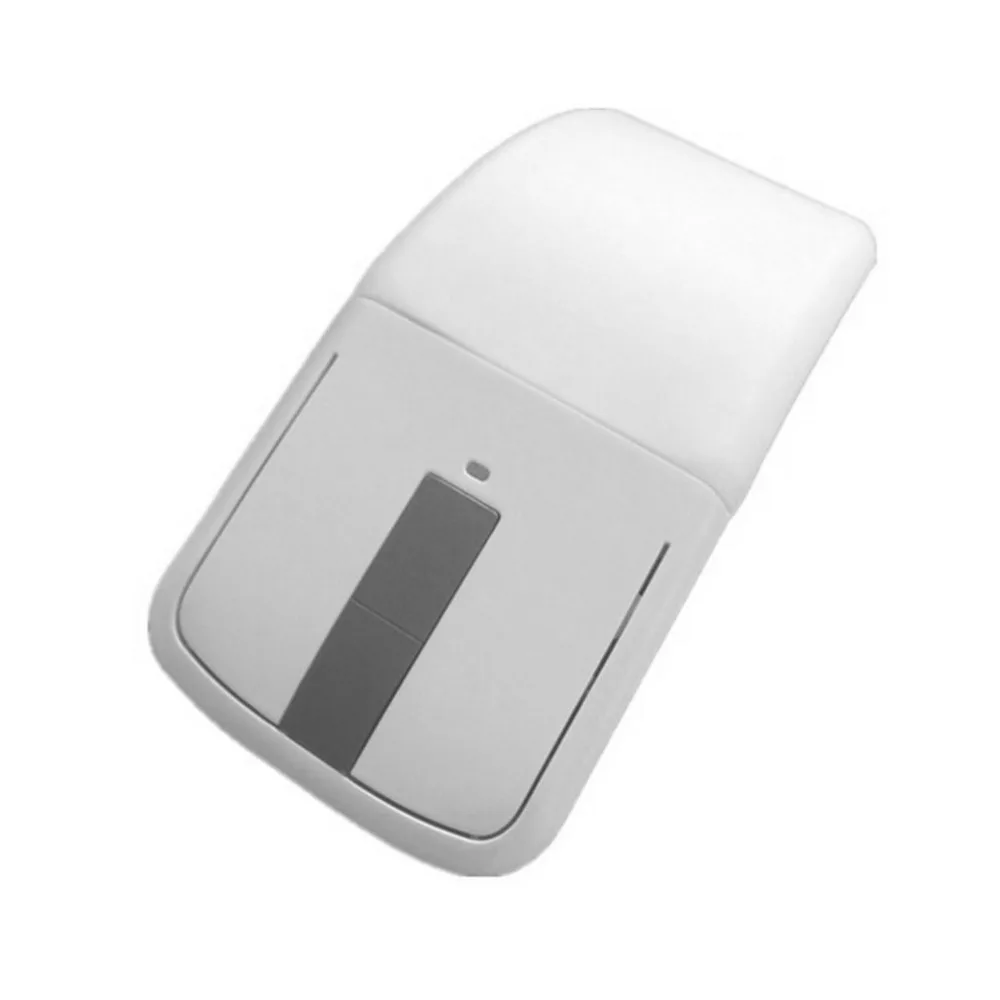 2 4GHz Bluetooth Optical Wireless Mouse Portable Foldable Arc Touch Mouse Ultra thin for PC font