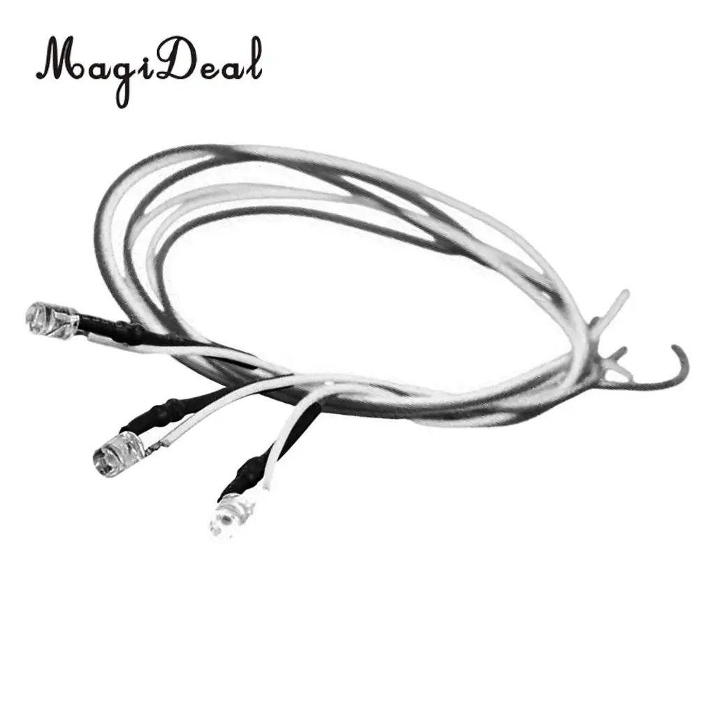 MagiDeal 5Pcs LED Light Cool Lighting Wire Cable for Sand Table Train Railroad Diorama Architecture Park Garden Lamp DIY Accs