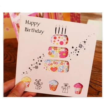 

Hollow Flower Greeting Card Birthday Party Tanabata Love Greeting Invitation Event & Party Supplies Send Randomly 10pcs/pack