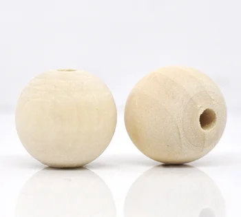 

Free Shipping 50pcs Round Wood Spacer Beads 17mm-18mm