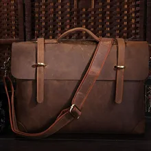 Crazy Horse кожаный мужской портфель, сумка для ноутбука, деловая сумка, Сумка для документов 7082R