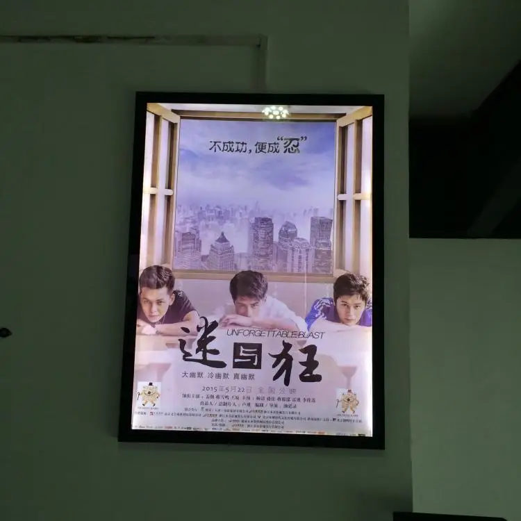 Free Shipping Led Backlit Illuminated Magnetic Aluminum Frame