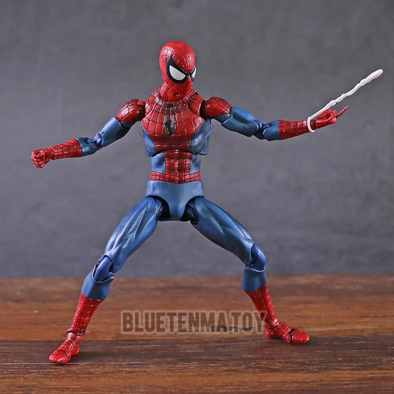 

Marvel Spider Man Mafex 075 the Amazing SpiderMan Comic Ver Joints Movable Figure Model Toys