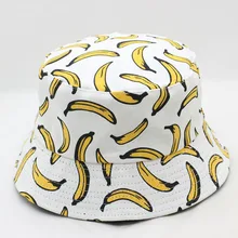 Женская шляпа с 3D принтом бананов Летняя мужская хип хоп шляпа рыбака высокого качества Мужская s Панама рыболовная пляжная шляпа