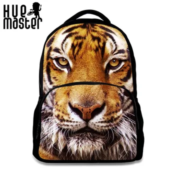 

15.6 inches Laptop Backpack Travel Fashion Animal Prints Bag School Bags for Teen Boys Girls PU Fabric Tiger Rucksack Women