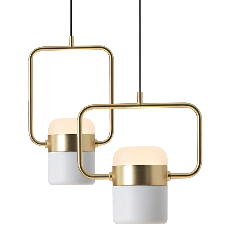 

Nordic modern brief marble pendant light foyer bedroom dinging room decoration droplight gold / rose gold lamp body lighting