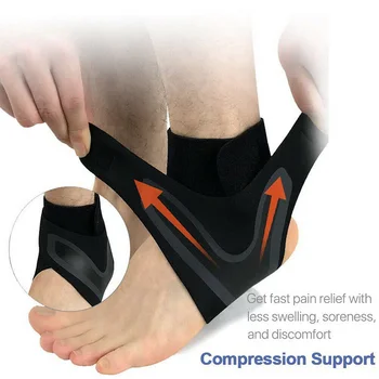 

Adjustable Elastic Ankle Sleeve Brace Foot Support Guard for Sports Running MSU99