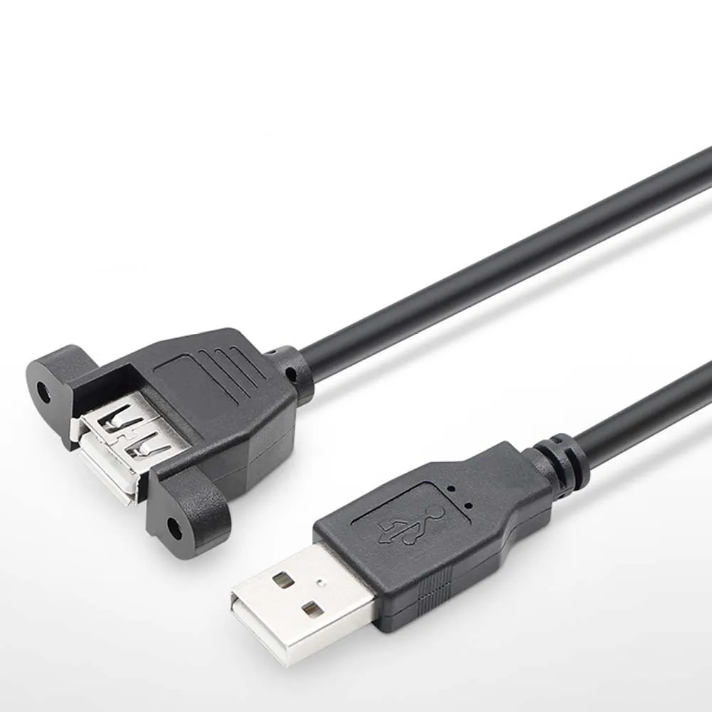 bulkhead usb extension panel mount usb a male to female cablein