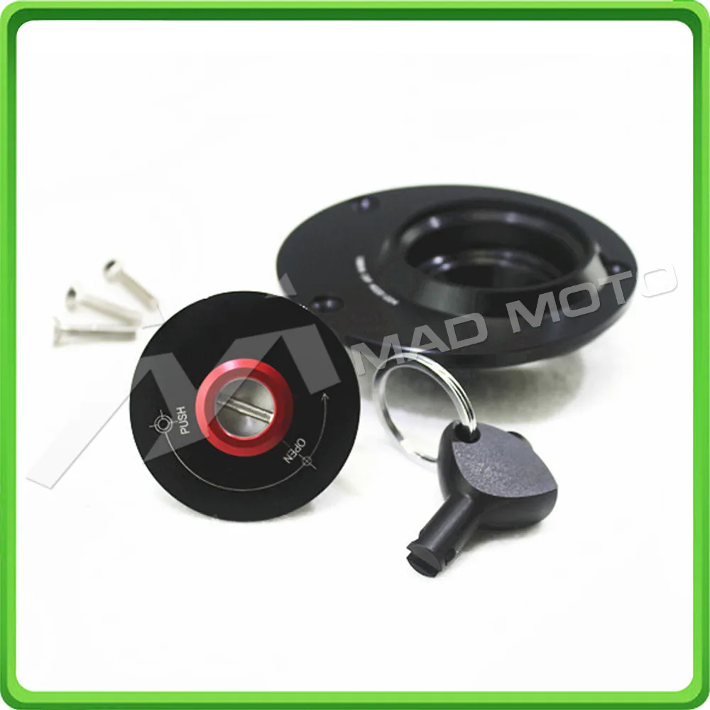 MAD MOTO CNC  Fule CapGas Tank Caps For Yamaha YZF R1 R6 FZ8 MT-03 MT-09 FZ1  FZ1 FAZER FZ6  FZ6 FAZER  XJR 1300 BLACK Color 08