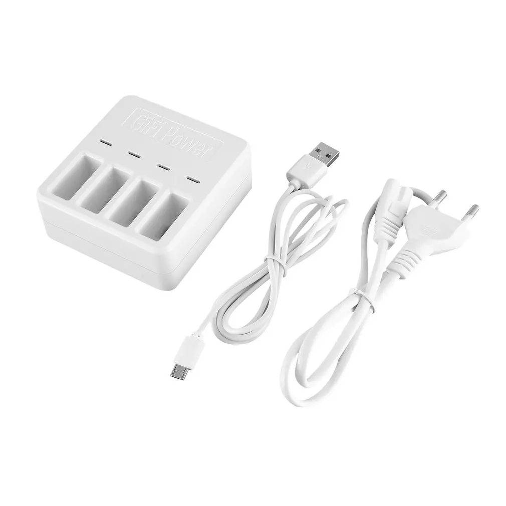 

4 in 1 Tello Charger Multi Battery Charging Hub for DJI Tello EDU Drone Intelligent Flight Battery Quick Charging
