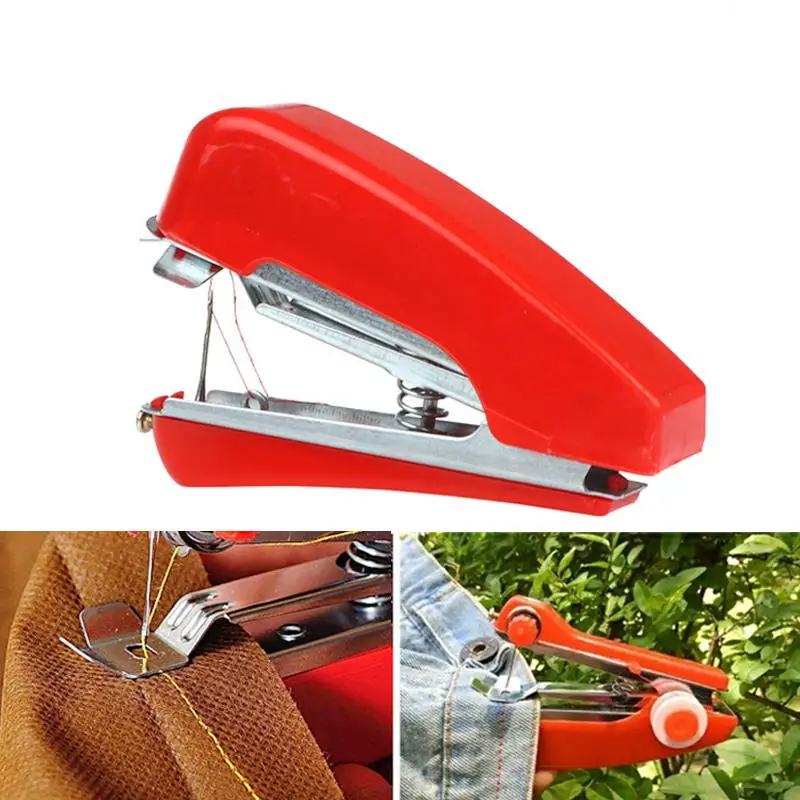 

Mini Sewing machine Portable DIY Hand Sewing Machines Hand-Held Clothing Fabrics Sewing Machine