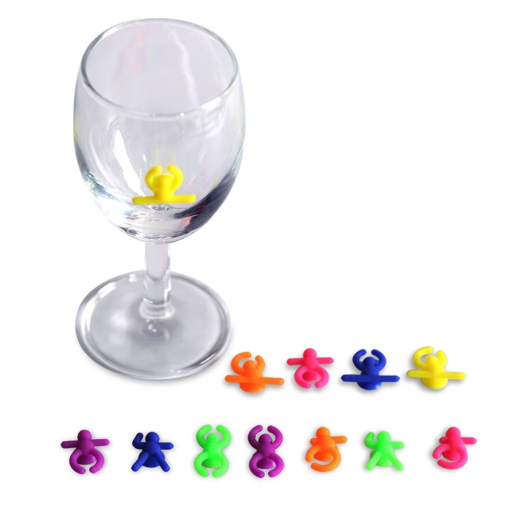 6pcs Silicone Unicorn Wine Charms Glass Markers for Glasses, Universal  Drink Markers with Clip (Randon colors) - AliExpress